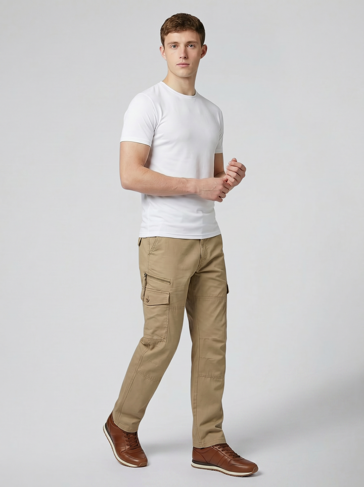 Men's Multi-Pocket Cargo Trousers – Durable Utility Street Style