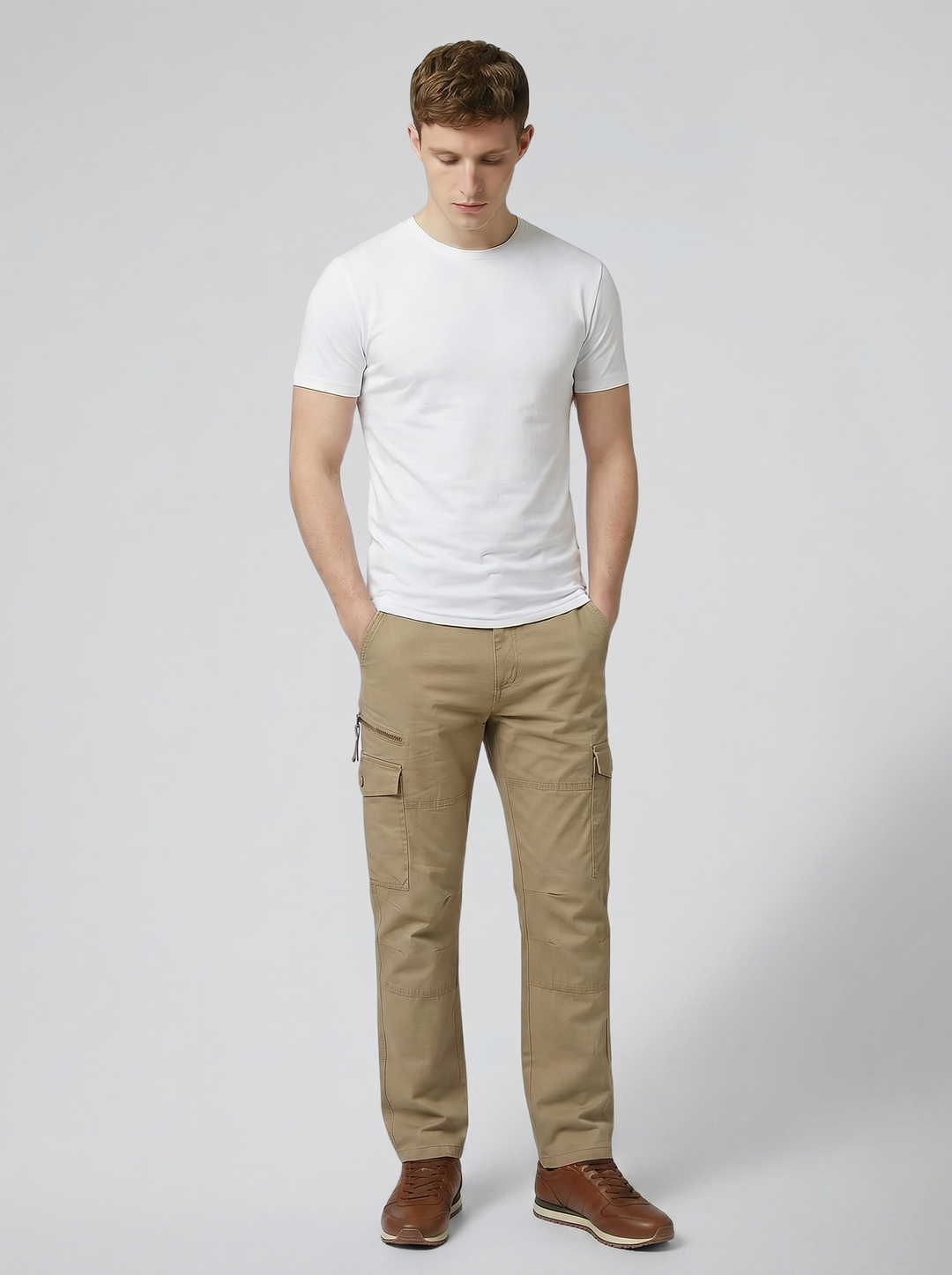Men's Multi-Pocket Cargo Trousers – Durable Utility Street Style