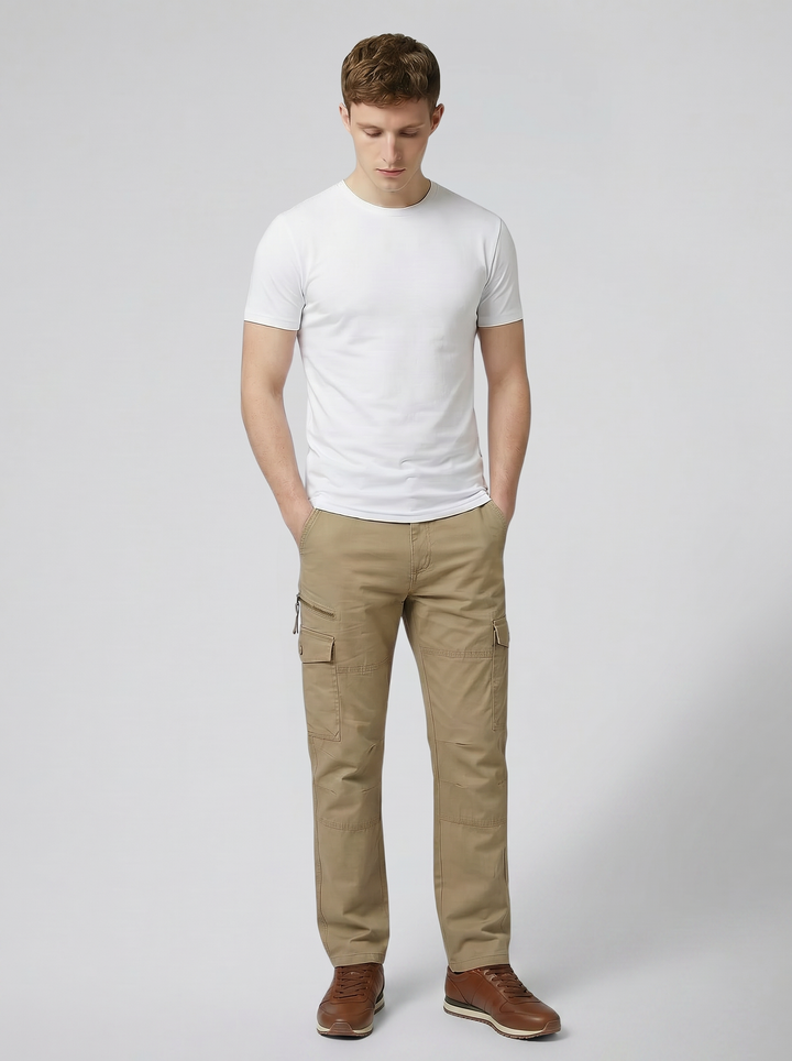 Men's Multi-Pocket Cargo Trousers – Durable Utility Street Style