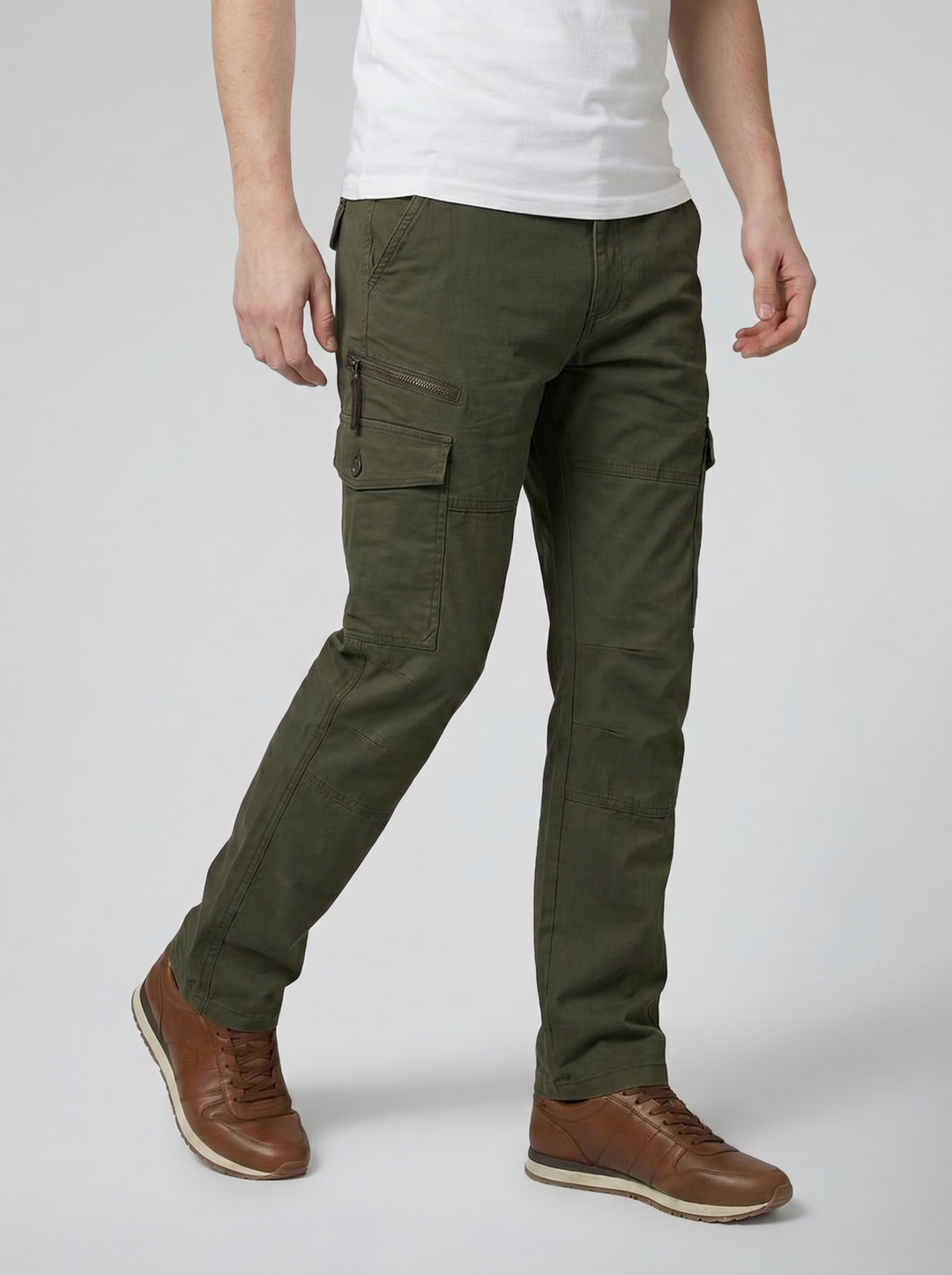 Men's Multi-Pocket Cargo Trousers – Durable Utility Street Style