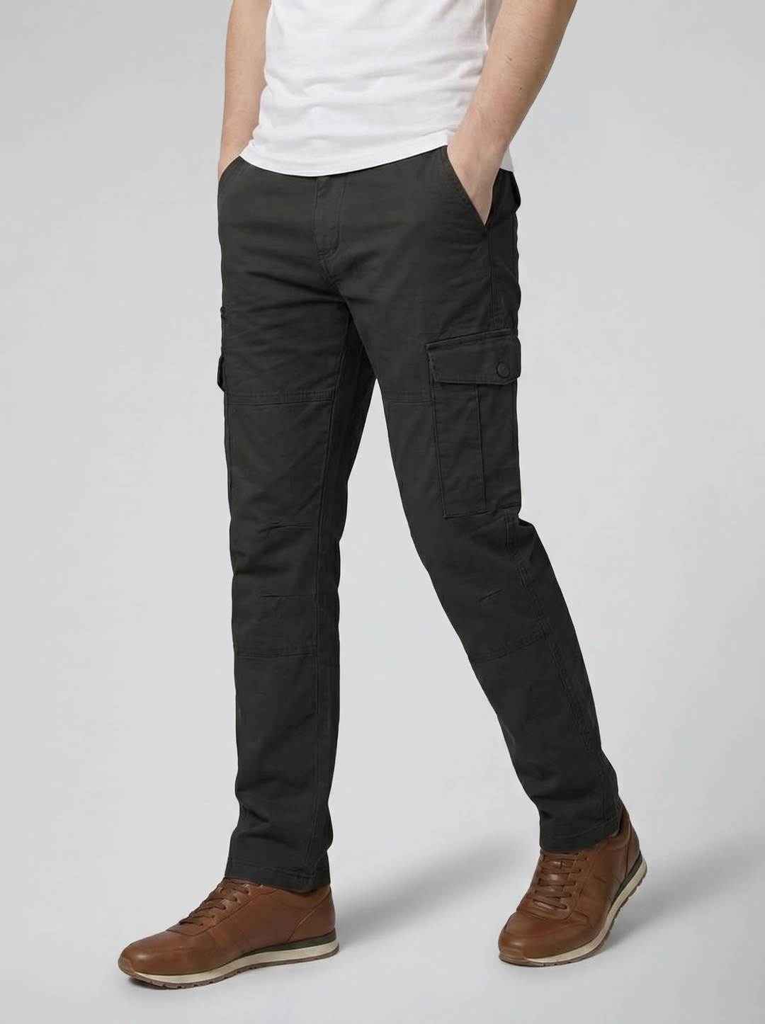 Men's Multi-Pocket Cargo Trousers – Durable Utility Street Style