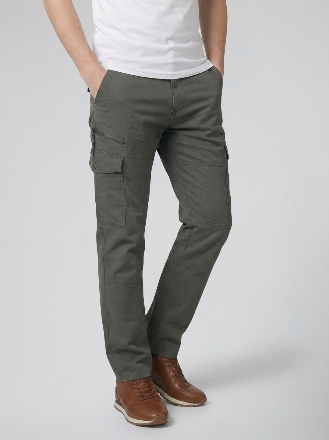 Men's Multi-Pocket Cargo Trousers – Durable Utility Street Style