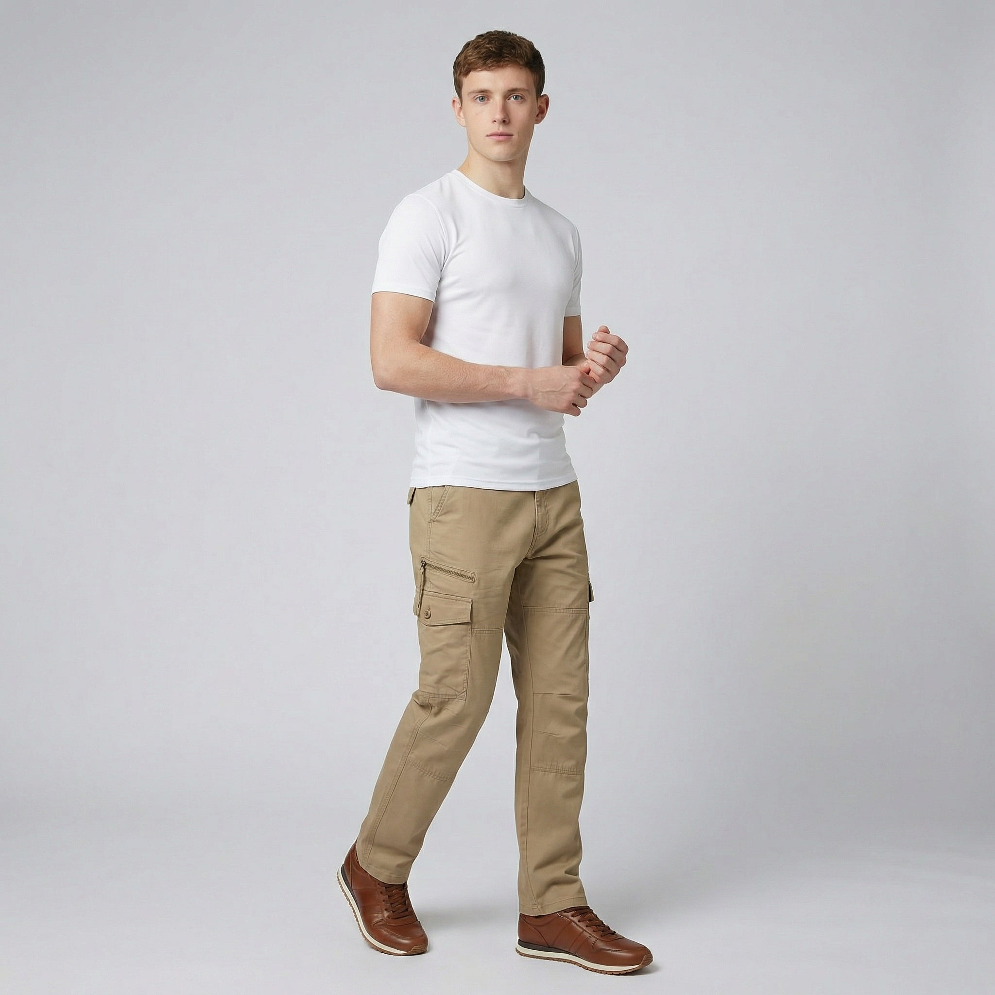 Men’s Multi-Pocket Cargo Trousers | Celestiella
