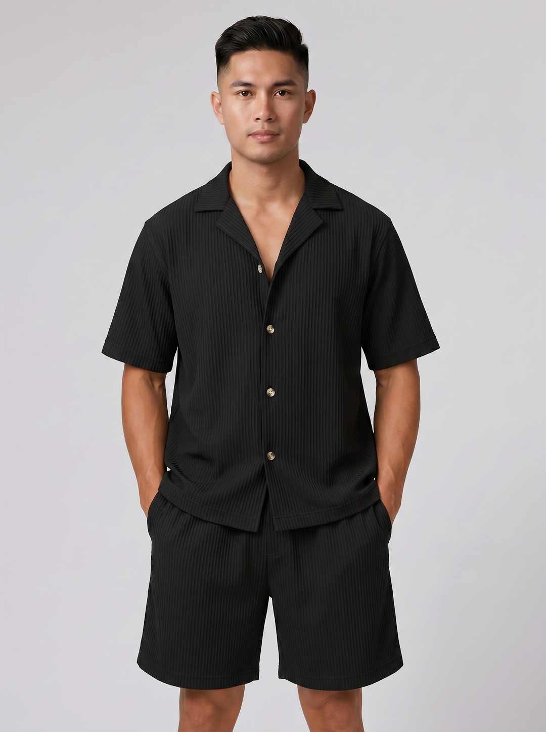 Men's Co-ord Set – Resort Shirt & Shorts