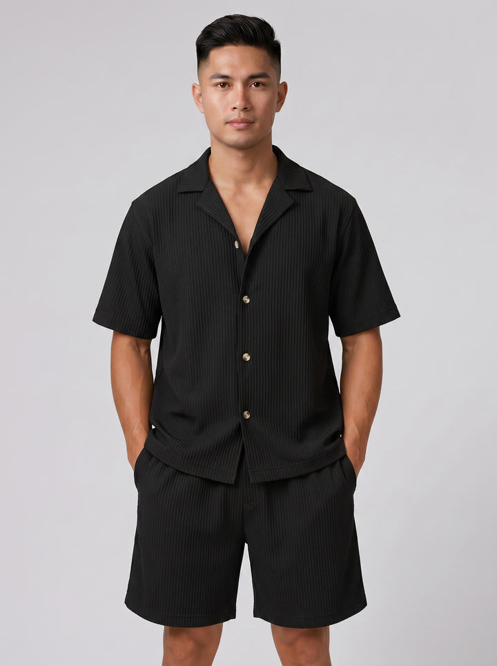 Men's Co-ord Set – Resort Shirt & Shorts