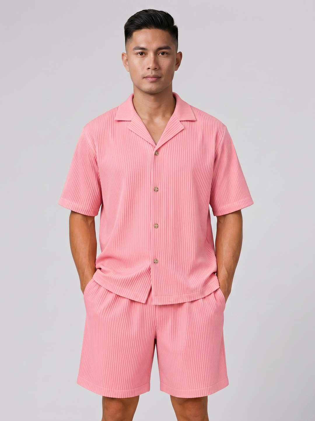 Men's Co-ord Set – Resort Shirt & Shorts