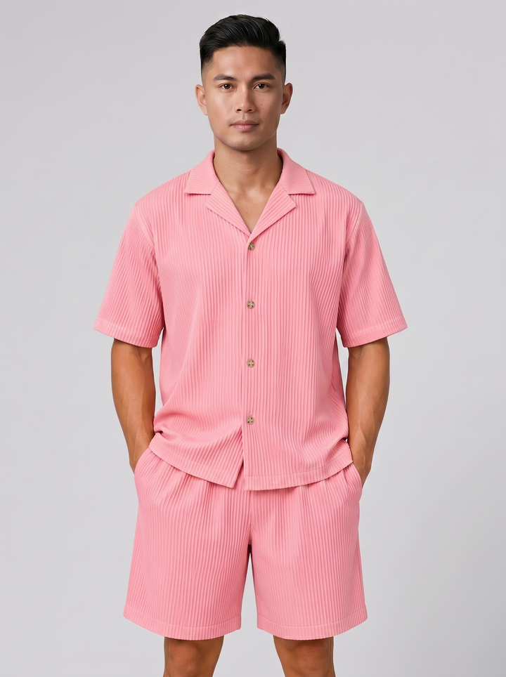 Men's Co-ord Set – Resort Shirt & Shorts