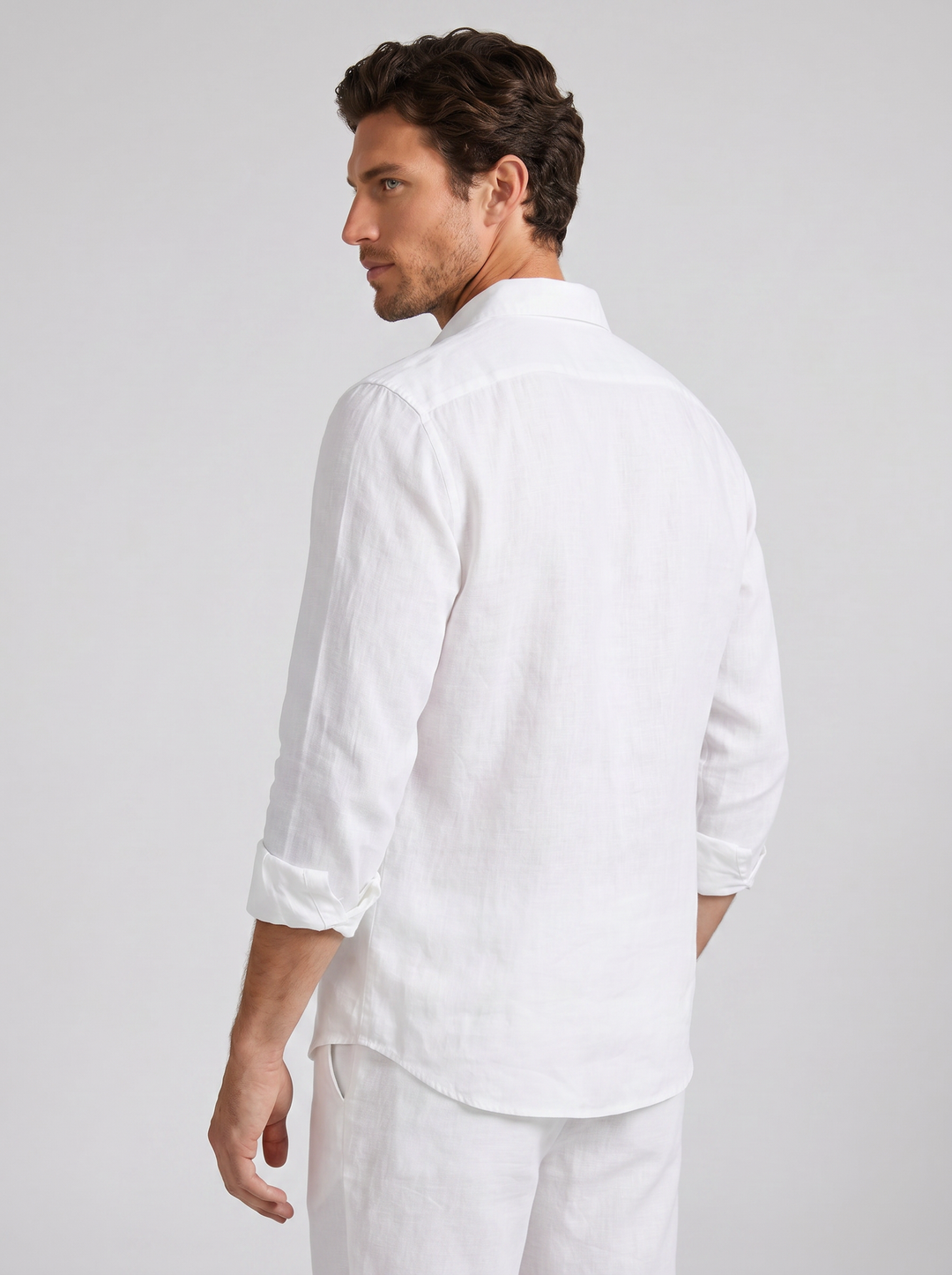 Men's Pure Linen Shirt – Breathable Relaxed Summer Essential