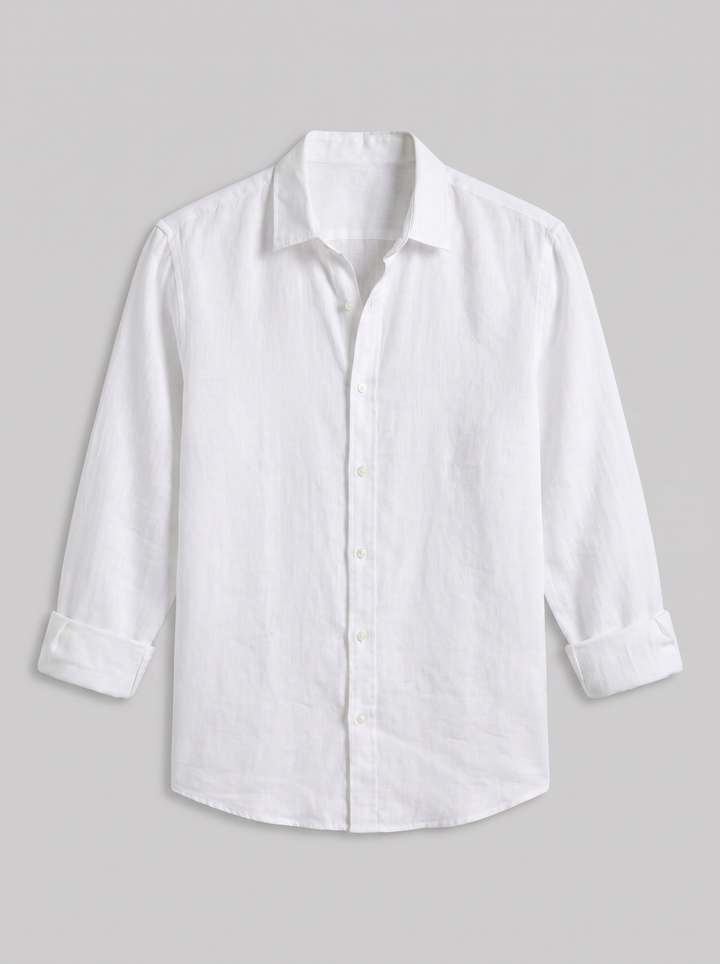 Men's Pure Linen Shirt – Breathable Relaxed Summer Essential