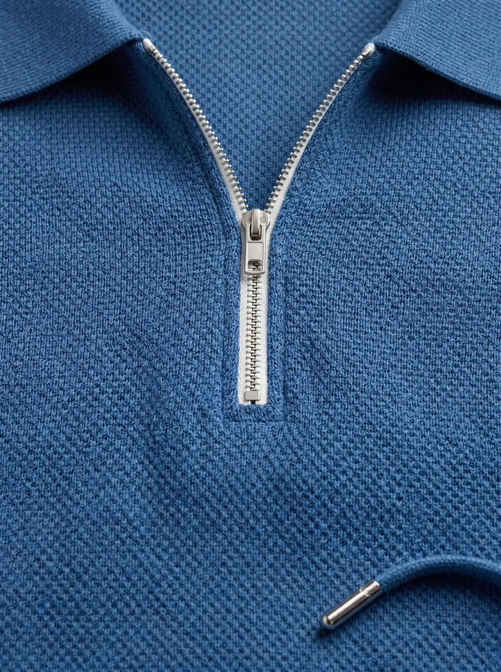 Men's Co-ord Set – Quarter-Zip Polo & Shorts