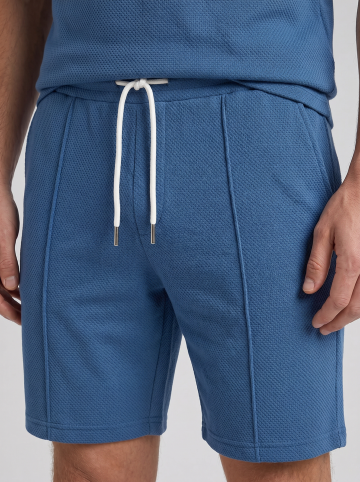 Men's Co-ord Set – Quarter-Zip Polo & Shorts