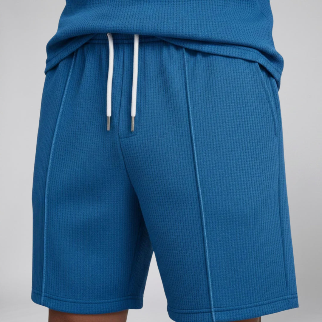 Men's Co-ord Set – Quarter-Zip Polo & Shorts