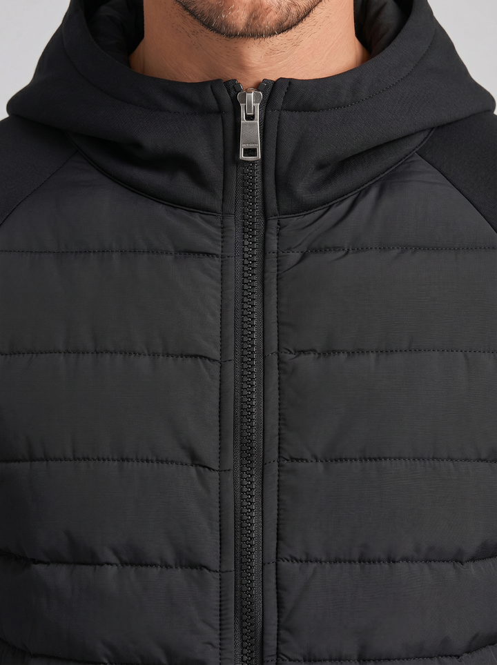 Men's Quilted Jacket – Lightweight Hooded