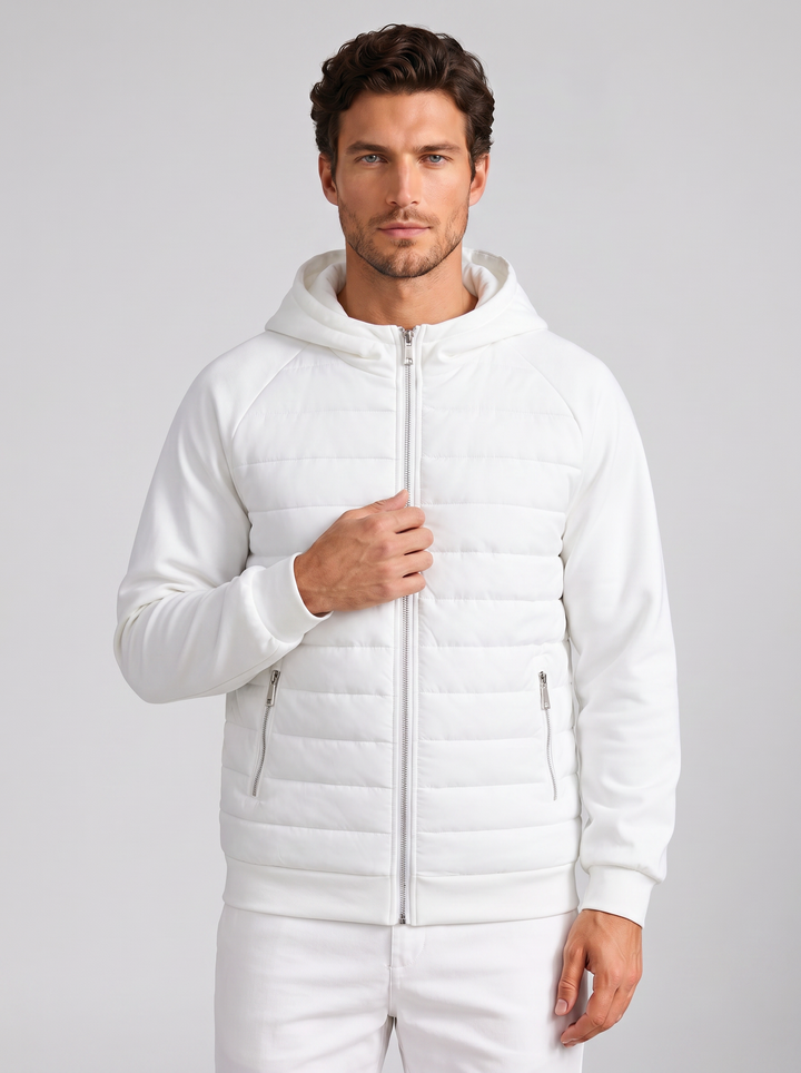 Men's Quilted Jacket – Lightweight Hooded