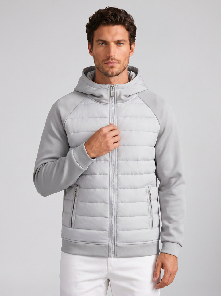 Men's Quilted Jacket – Lightweight Hooded