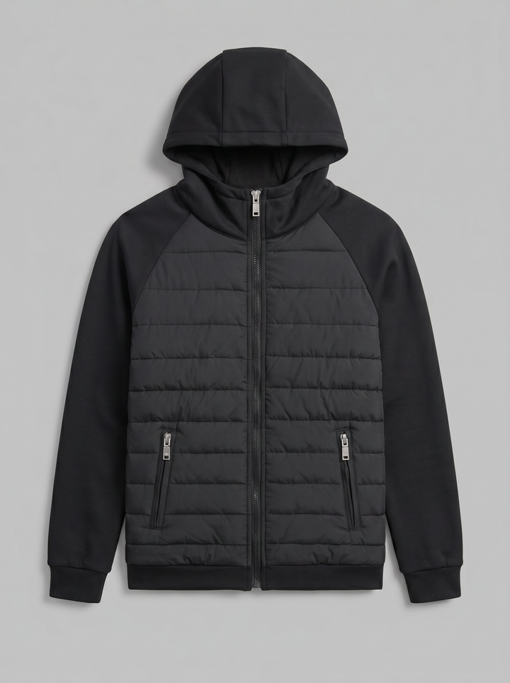 Men's Quilted Jacket – Lightweight Hooded
