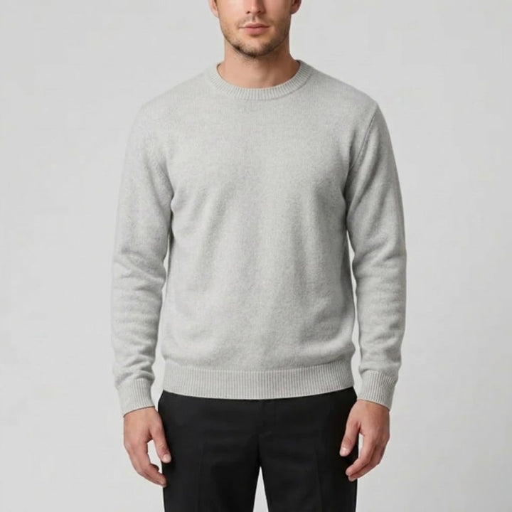 Men’s Cashmere Crew Neck Sweater - Relaxed Fit | Celestiella