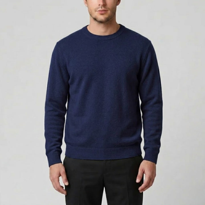 Men’s Cashmere Crew Neck Sweater - Relaxed Fit | Celestiella