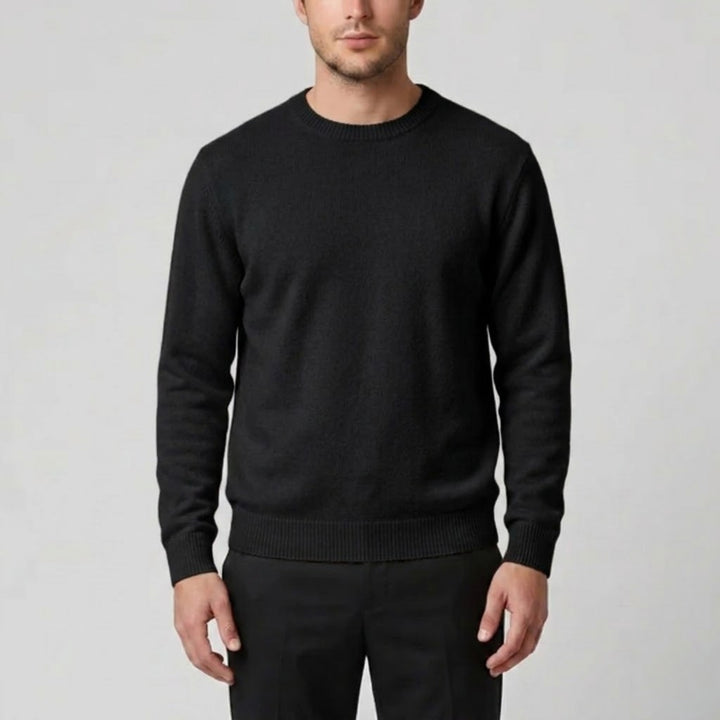 Men’s Cashmere Crew Neck Sweater - Relaxed Fit | Celestiella