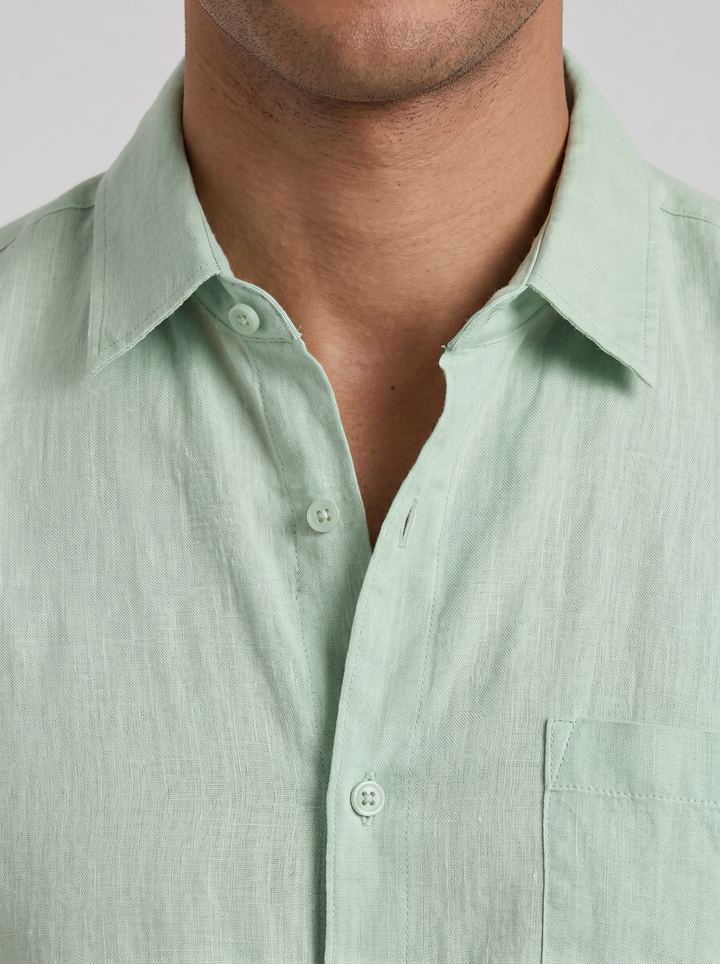 Men's Linen Shirt – Relaxed Long-Sleeve