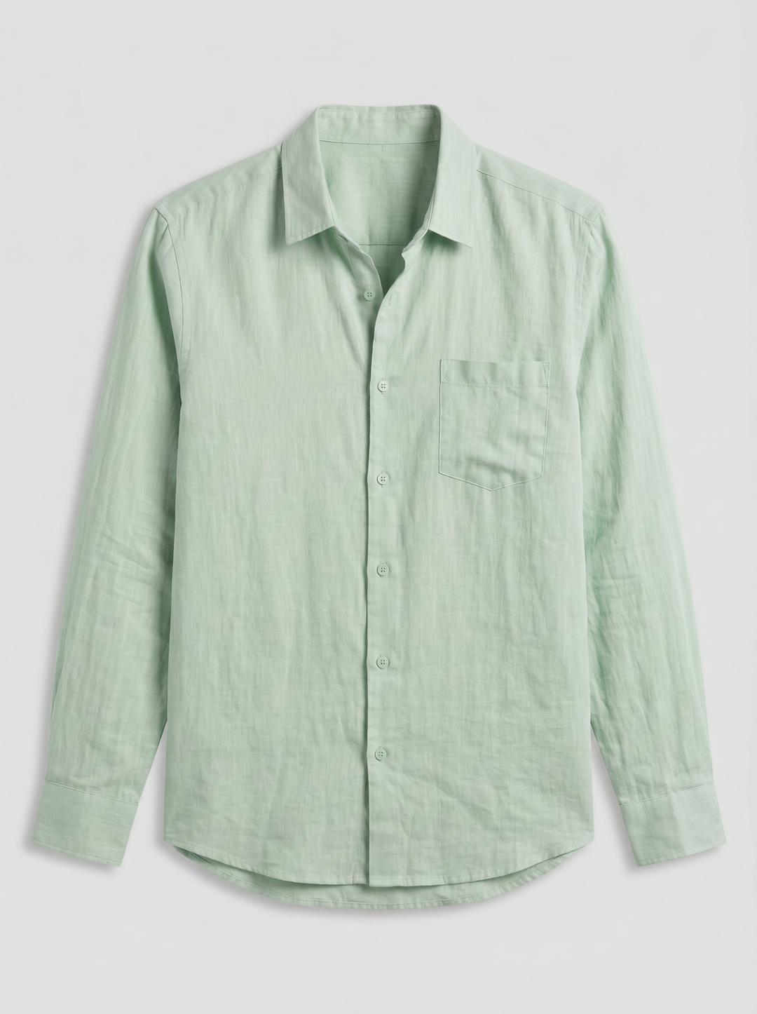 Men's Linen Shirt – Relaxed Long-Sleeve