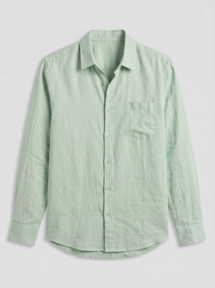 Men's Linen Shirt – Relaxed Long-Sleeve