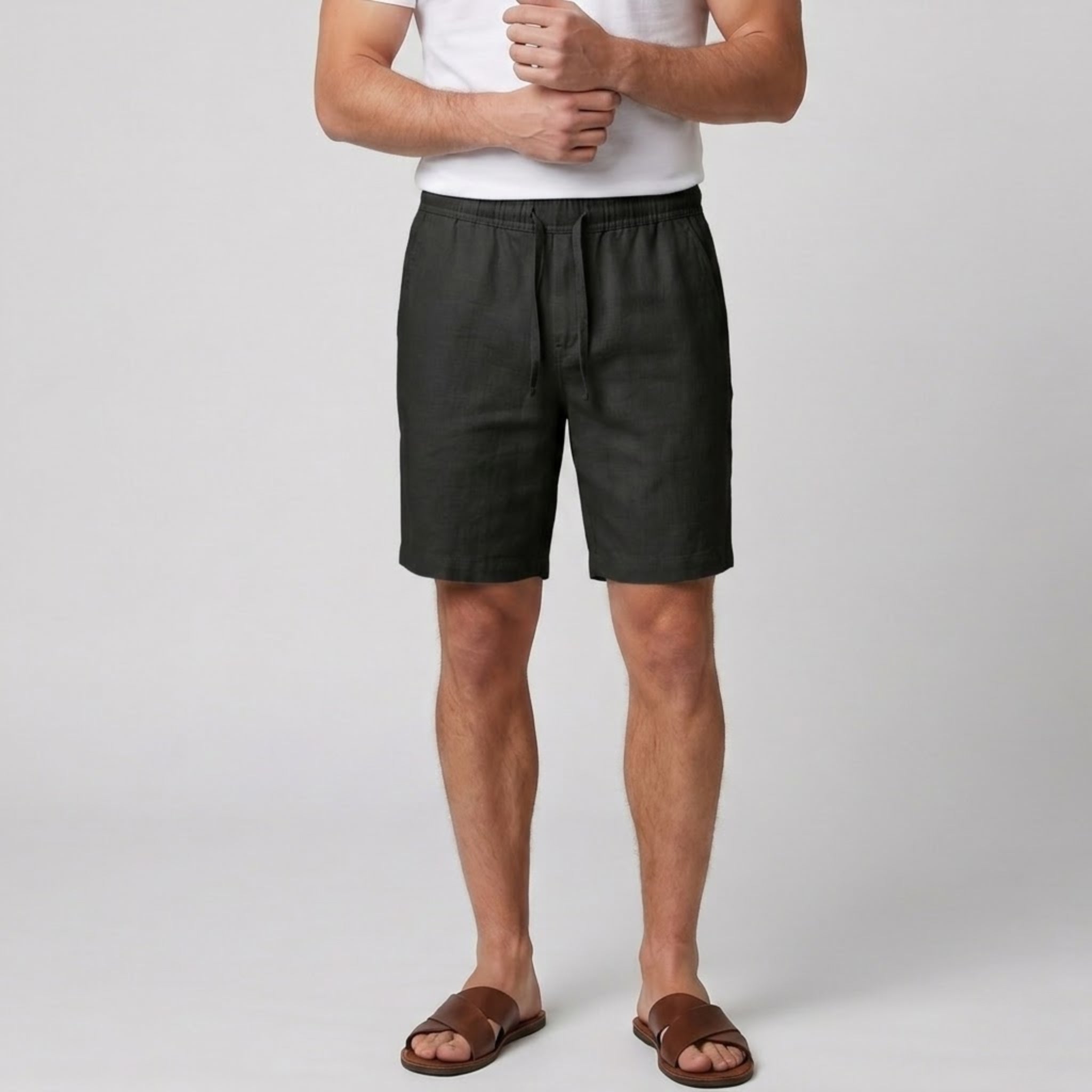 Men’s Relaxed Linen Shorts | Celestiella