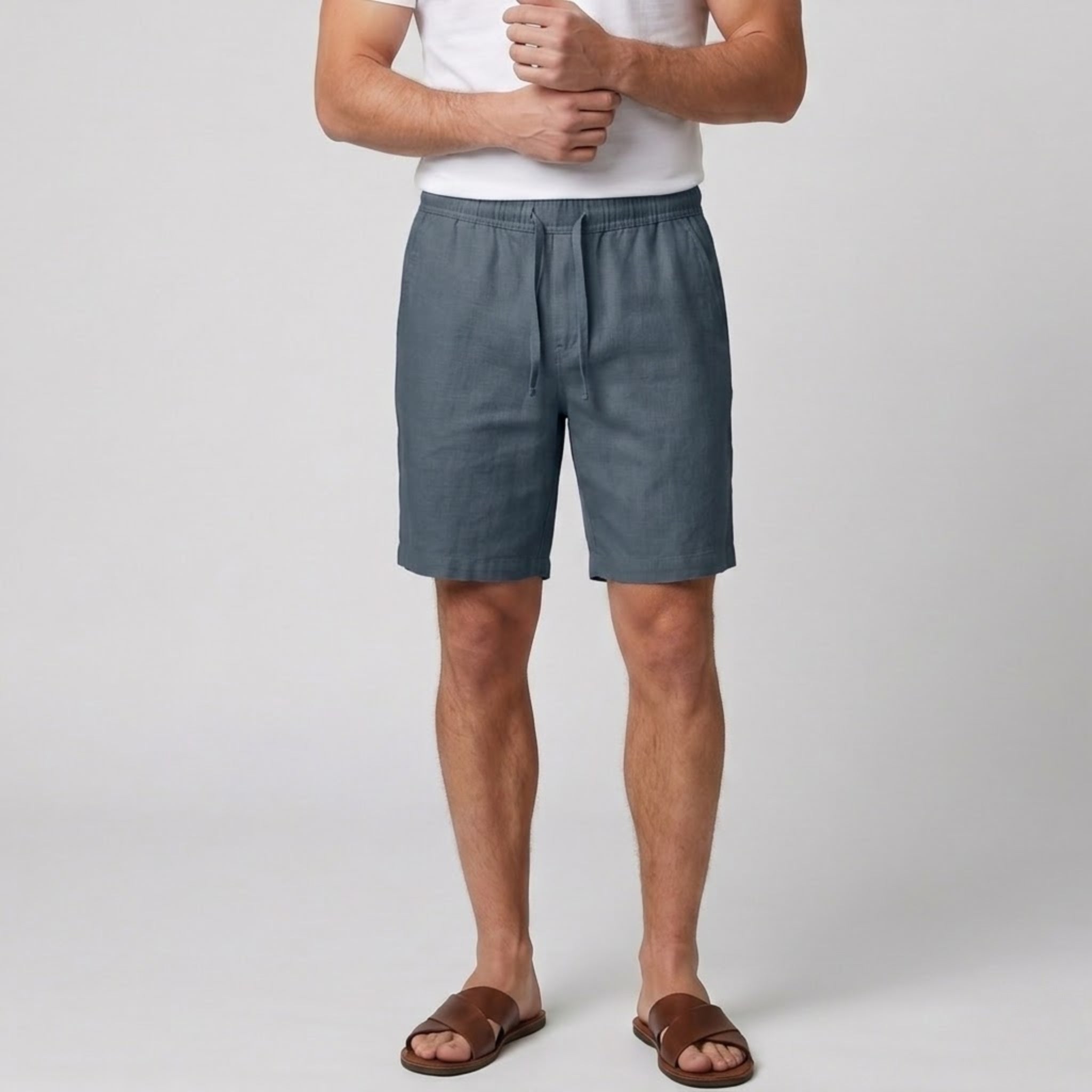 Men’s Relaxed Linen Shorts | Celestiella