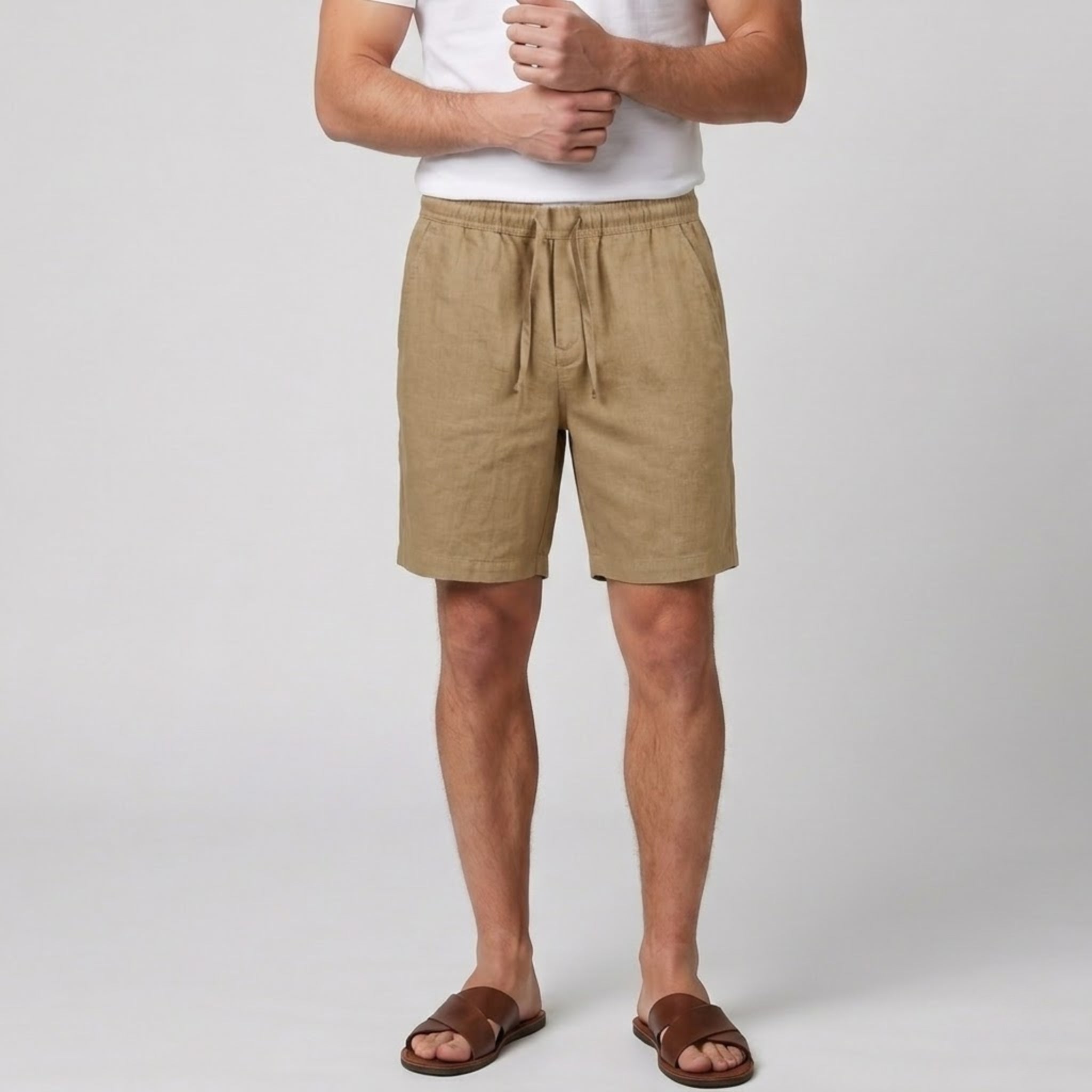 Men’s Relaxed Linen Shorts | Celestiella