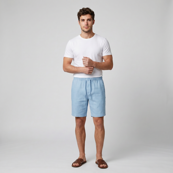 Men’s Relaxed Linen Shorts | Celestiella