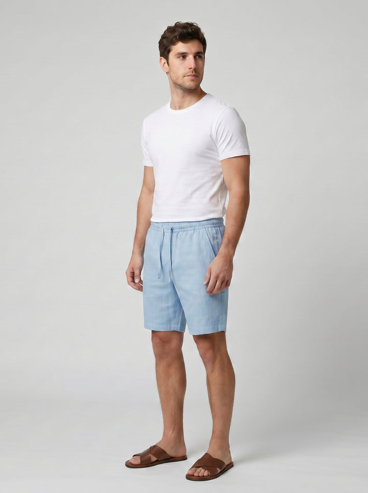 Men's Relaxed Linen Shorts – Lightweight Breathable Summer Style
