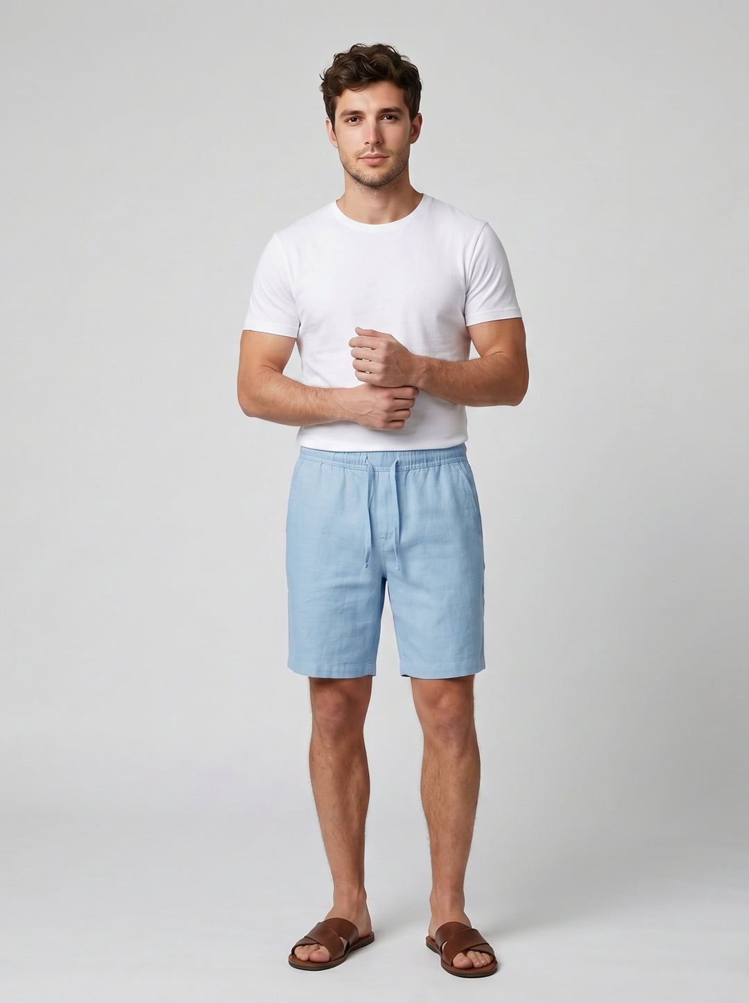 Men's Relaxed Linen Shorts – Lightweight Breathable Summer Style