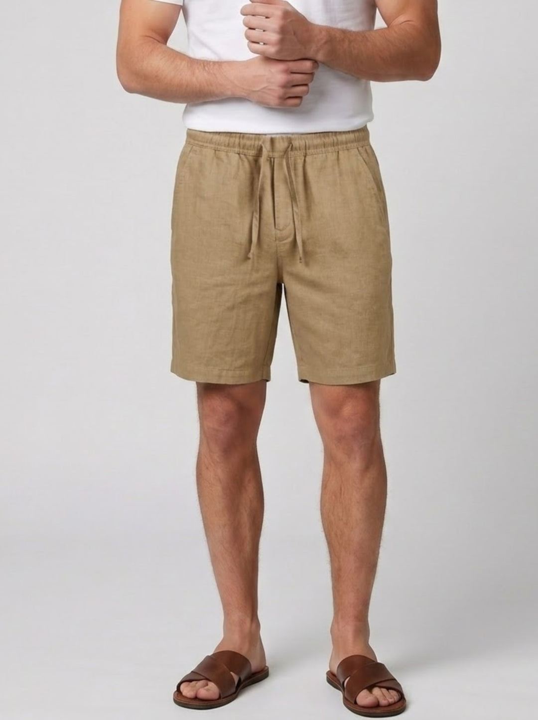 Men's Relaxed Linen Shorts – Lightweight Breathable Summer Style