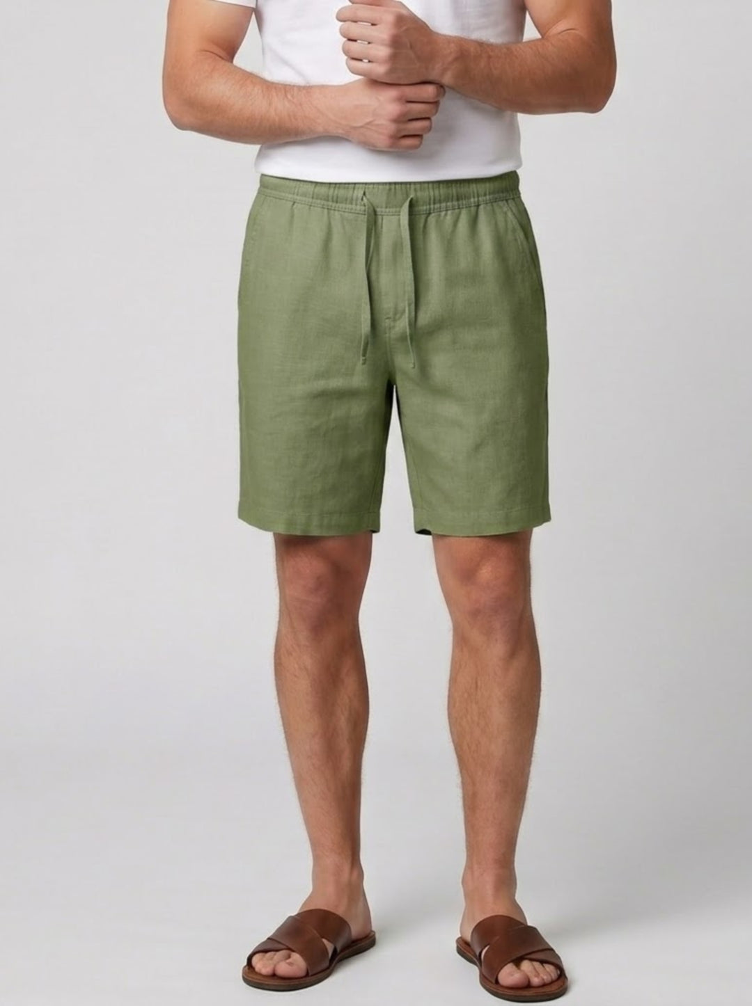 Men's Relaxed Linen Shorts – Lightweight Breathable Summer Style