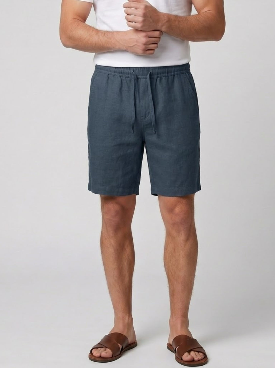Men's Relaxed Linen Shorts – Lightweight Breathable Summer Style