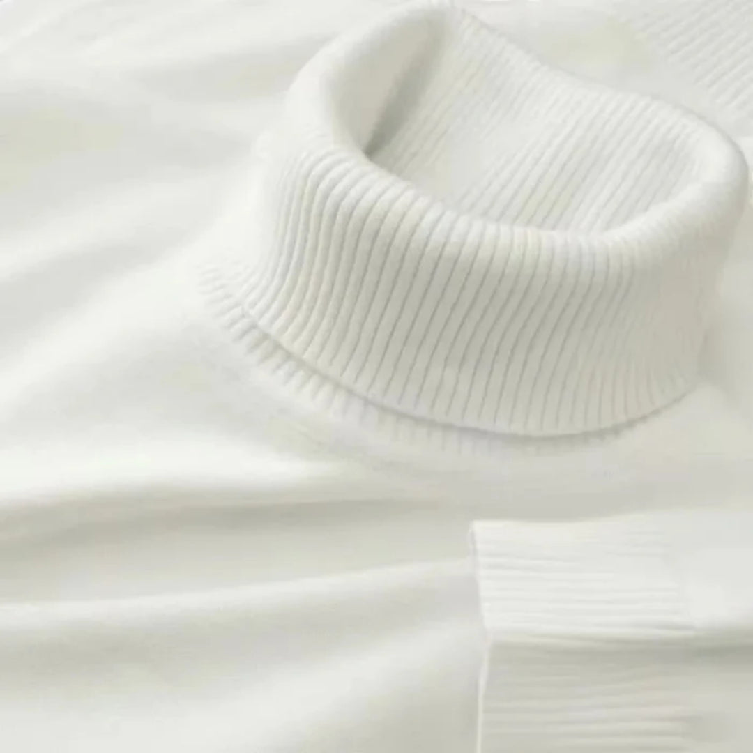Men's Merino Jumper – Ribbed Roll-Neck