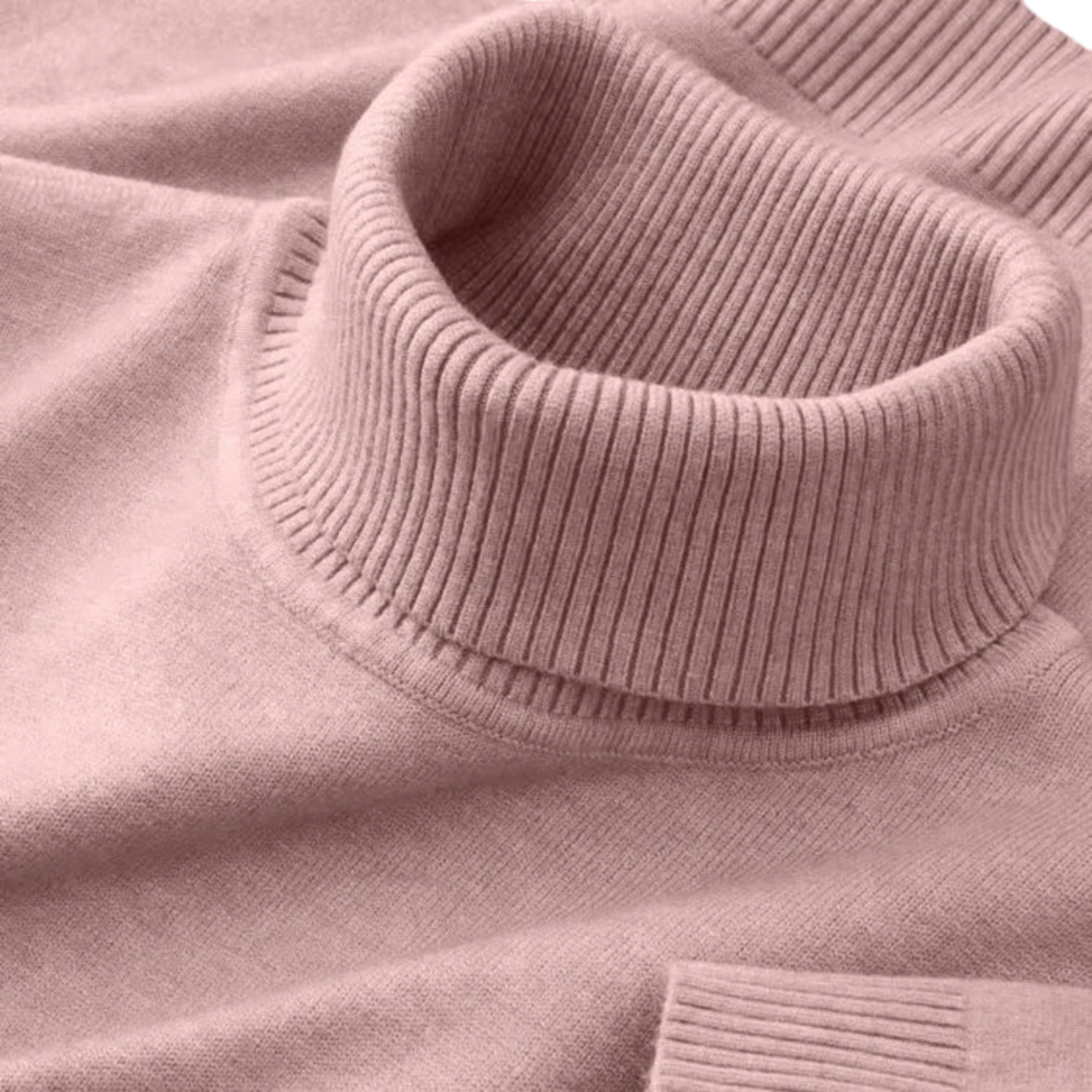 Celestiella - Men’s Ribbed Merino Roll-Neck Jumper