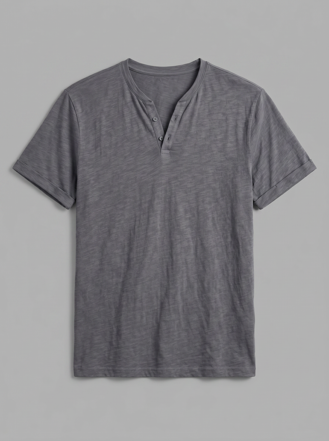 Men's Henley Shirt – Short-Sleeve Cotton