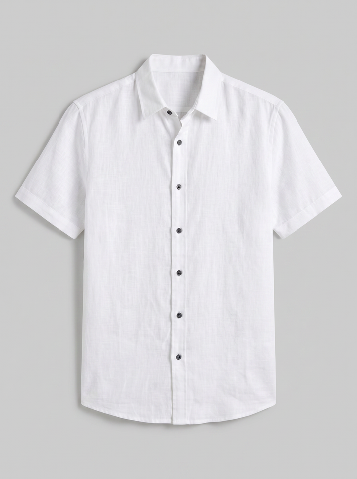 Men's Linen Shirt – Short-Sleeve Essential