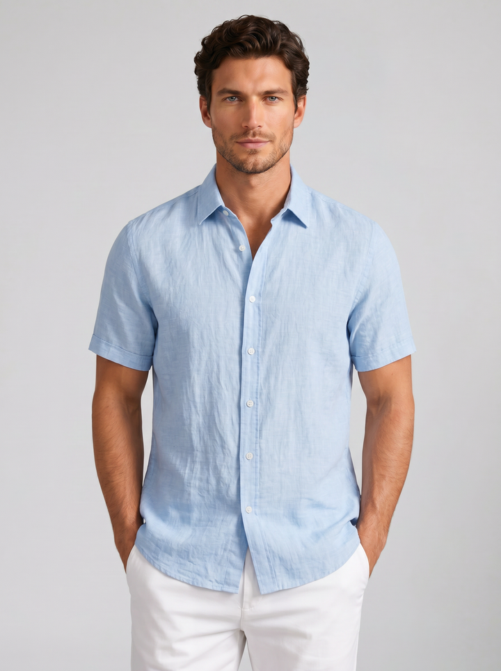 Men's Linen Shirt – Short-Sleeve Essential