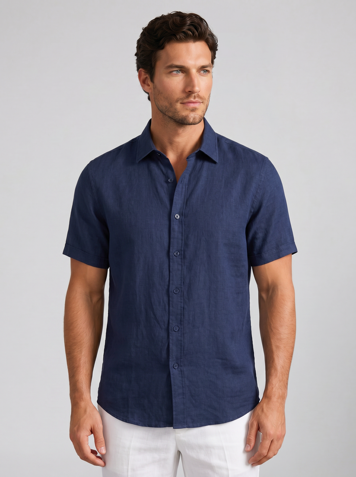 Men's Linen Shirt – Short-Sleeve Essential