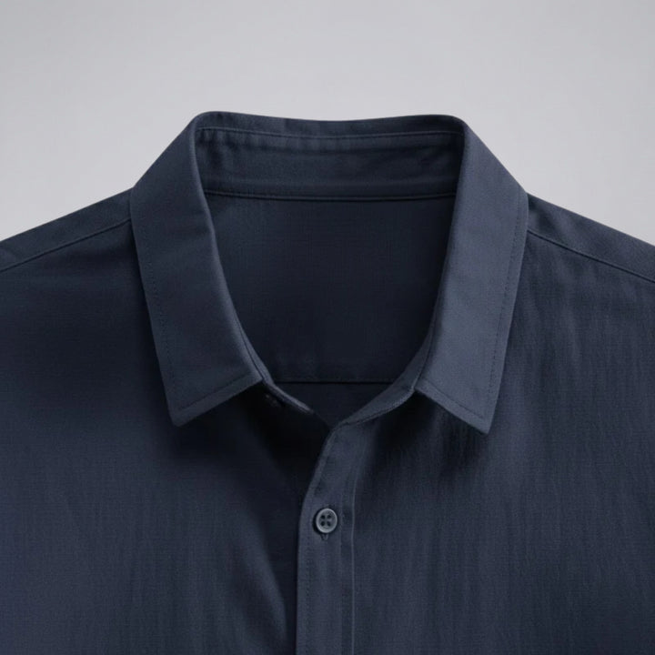 Men’s Essential Short-Sleeve Linen Shirt - Loose Fit | Celestiella
