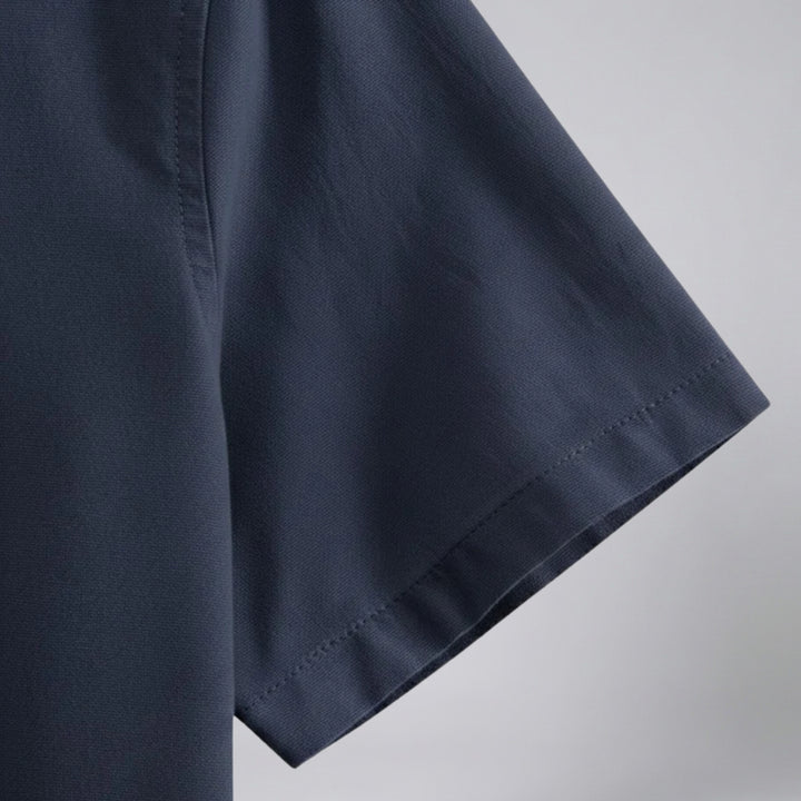 Men’s Essential Short-Sleeve Linen Shirt - Loose Fit | Celestiella
