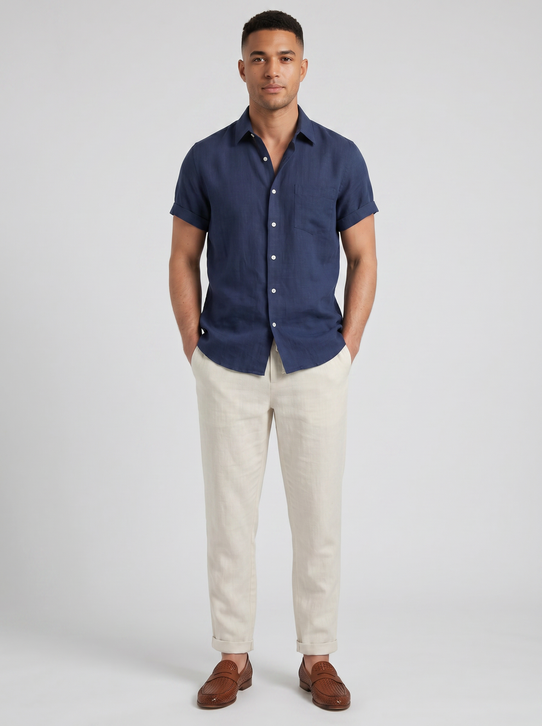 Men's Co-ord Set – Cuban Collar Shirt & Trouser