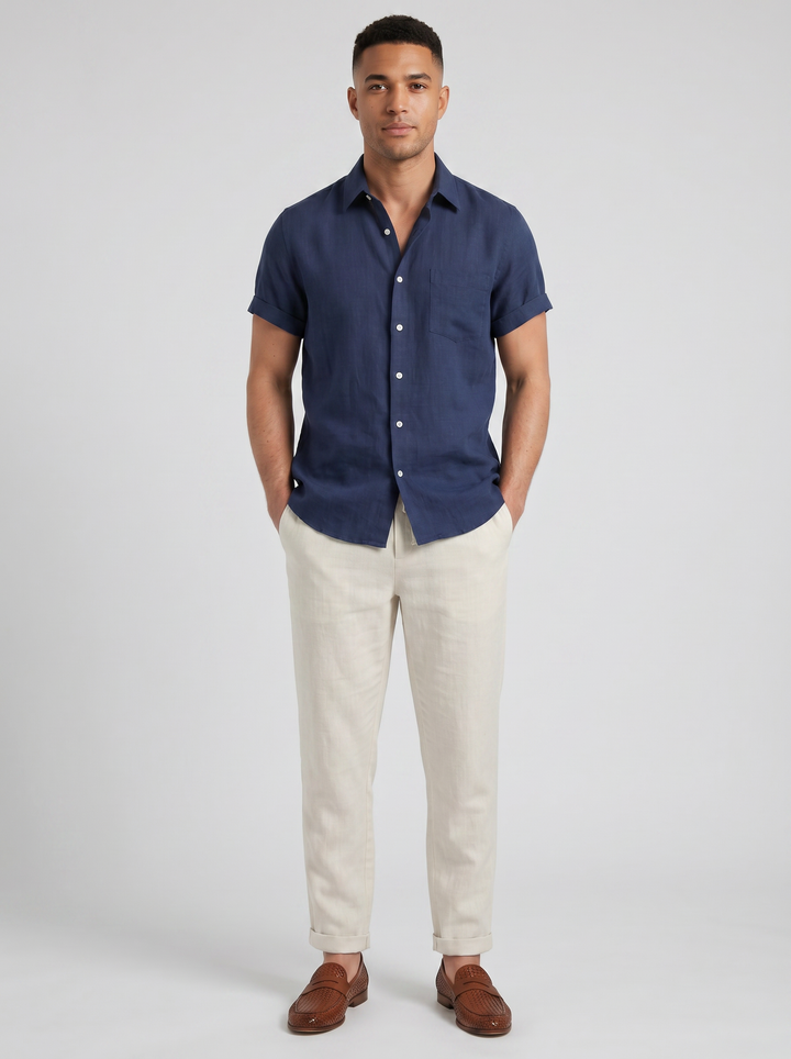 Men's Co-ord Set – Cuban Collar Shirt & Trouser