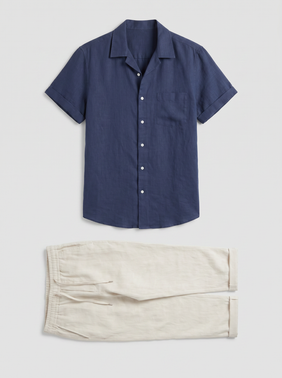 Men's Co-ord Set – Cuban Collar Shirt & Trouser