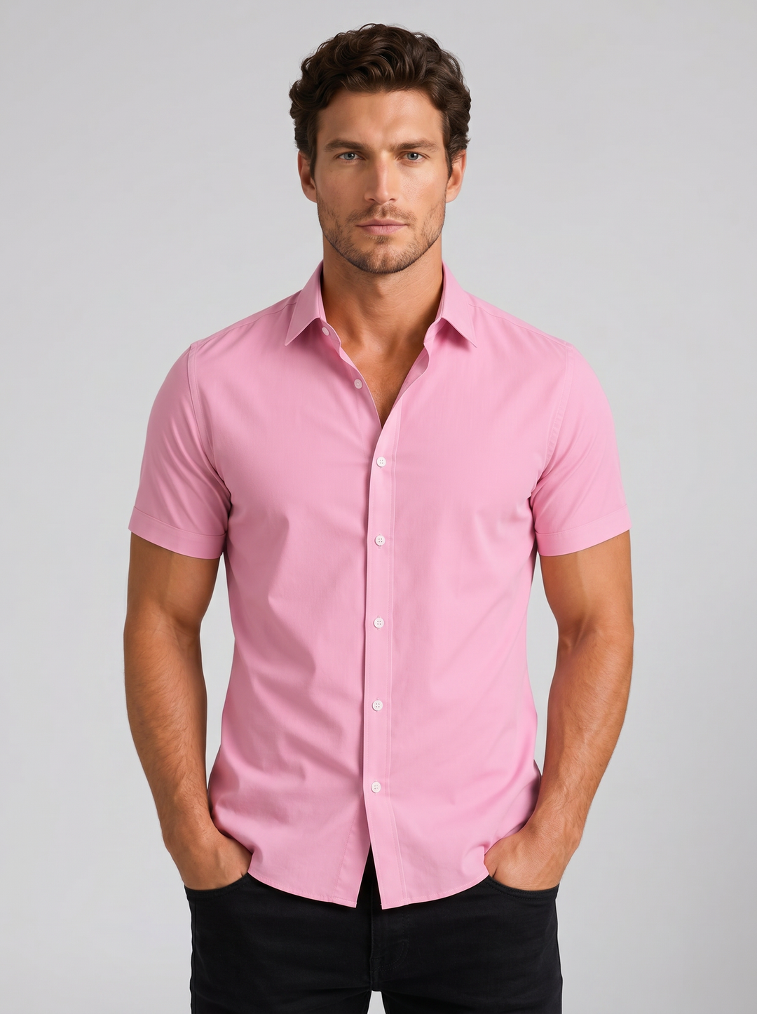 Men's Slim Fit Short-Sleeve Shirt – Smart Summer Style