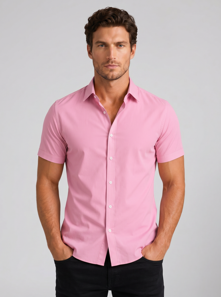 Men's Slim Fit Short-Sleeve Shirt – Smart Summer Style