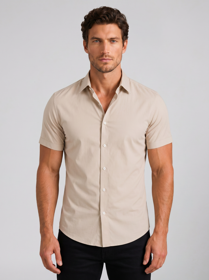 Men's Slim Fit Short-Sleeve Shirt – Smart Summer Style