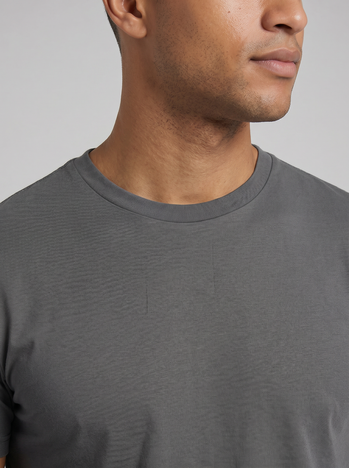 Men's T-Shirt – Slim-Fit Crew-Neck Cotton